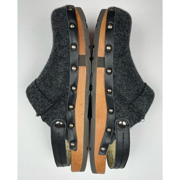 Kalso Earth Shoe Shanti Clog in Black Wool Women's Size 7 - Picture 4 of 8